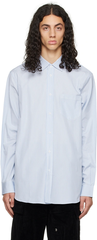 Shop Winnie New York Blue Oxford Shirt In Blue Stripe