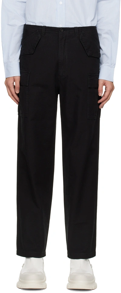 Winnie New York Flap-pocket Wool Trousers In Black