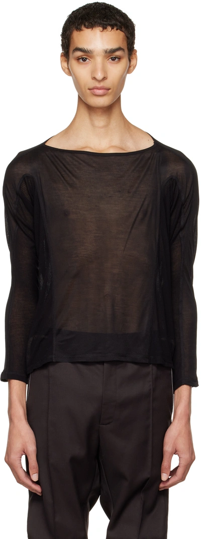Shop Adyar Ssense Exclusive Black Long Sleeve T-shirt
