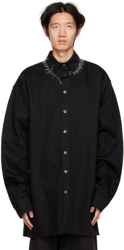Shop Airei Ssense Exclusive Black Limited Edition Denim Jacket In Vintage Black