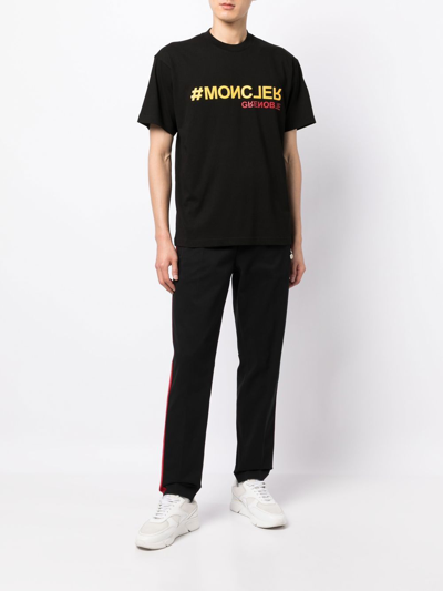 Shop Moncler Grenoble  - T-shirt In Black