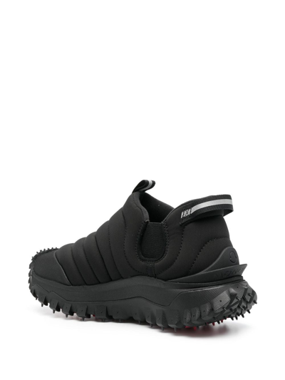 Shop Moncler - Après Trail Slip-on Sneakers In Black