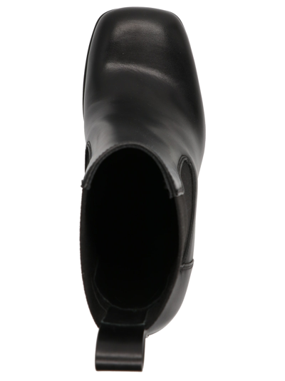 Shop Rick Owens Beatle Platform Ankle Boots In Black