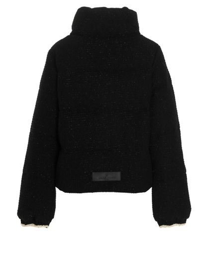 Shop Nicole Benisti Kensington Tweed Puffer Jacket In Black