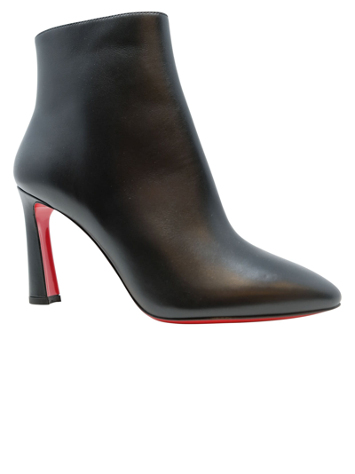Shop Christian Louboutin Black Leather So Eleonor Ankle Boots