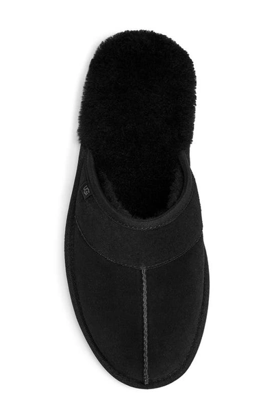 Shop Ugg Leisure Faux Fur Slide Slipper In Black