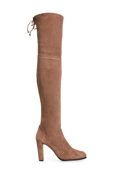 Shop Stuart Weitzman Highland Over The Knee Boot In Taupe