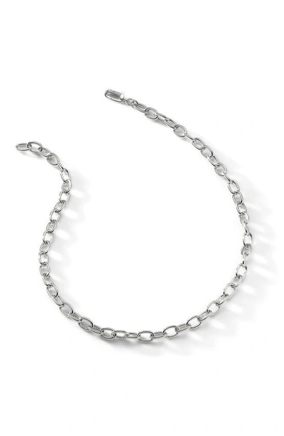 Nadri Gemma Chain Link Necklace In Rhodium