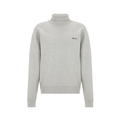 Shop Arte Antwerp Kole Turtleneck Jumper In Grey