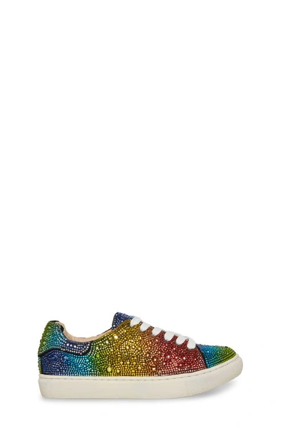 Betsey Johnson Sidny Crystal Sneaker In Rainbow