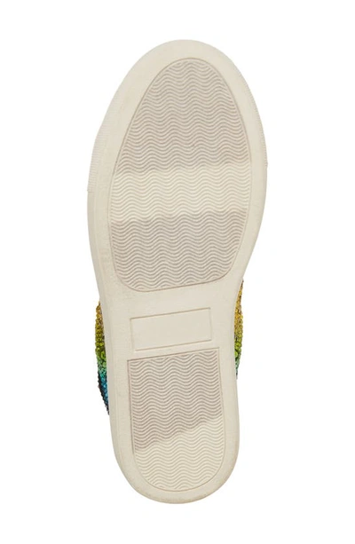 Betsey Johnson Sidny Crystal Sneaker In Rainbow