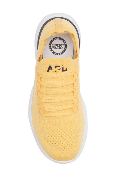 Shop Apl Athletic Propulsion Labs Techloom Breeze Knit Running Shoe In Marigold / Midnight / White