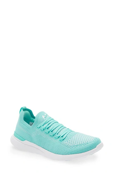 Shop Apl Athletic Propulsion Labs Techloom Breeze Knit Running Shoe In Mint / White