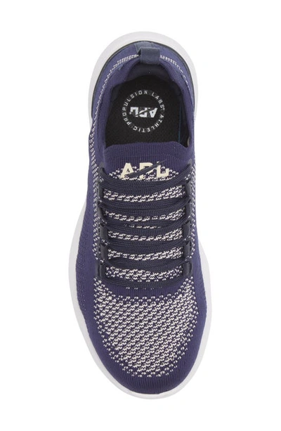 Shop Apl Athletic Propulsion Labs Techloom Breeze Knit Running Shoe In Navy / Beach / White