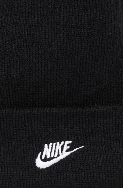 Shop Nike Kids' Embroidered Logo Knit Gloves In Black