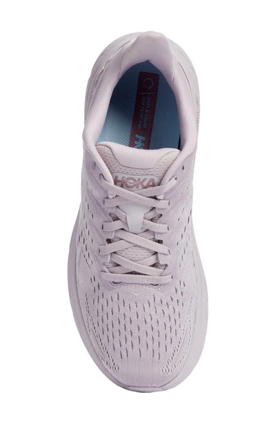 Shop Hoka Clifton 8 Running Shoe In Lilac Marble / Elderberry