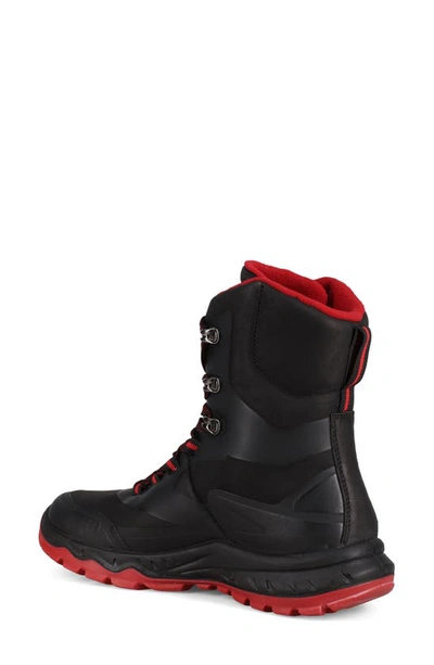 Santana Canada Tanya Waterproof Snow Boot In Black Red
