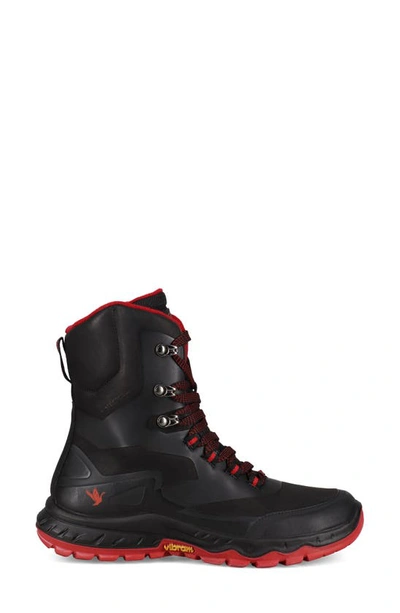 Santana Canada Tanya Waterproof Snow Boot In Black Red