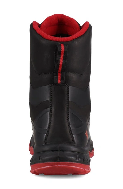 Santana Canada Tanya Waterproof Snow Boot In Black Red