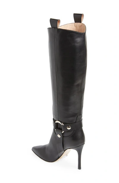 Beautiisoles Phoebe Knee High Boot In Black Soft Leather