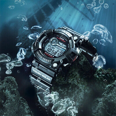 Pre-owned G-shock Casio  Gwf-1000-1jf Frogman Master Of Sea Radio Solar Watch Gwf-1000-1