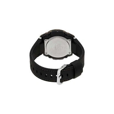 Pre-owned Casio G-shock Steel Black Dial Men's Leather Strap Watch Gsts120l-1a Msrp $300