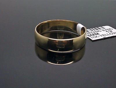 Pre-owned G&d Real 10k Gold 6mm Plain Band Ring Size 8 Wedding Anniversary