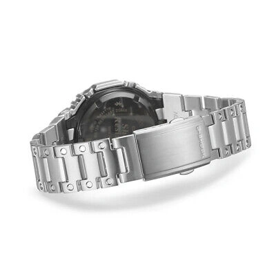 Pre-owned Casio G-shock Gm-b2100d-1ajf Black Full Metal Silver Solar Watch Men In Box
