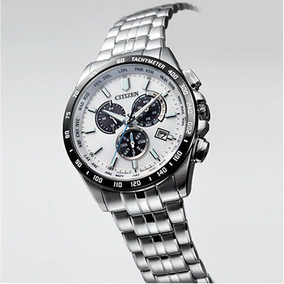 Pre-owned Citizen Collection Cb5874-90a Eco-drive Radio Controlled Watch From Japan