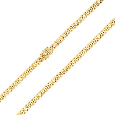 Pre-owned Nuragold 10k Yellow Gold Mens 5mm Miami Cuban Link Chain Italian Necklace Box Clasp 28"