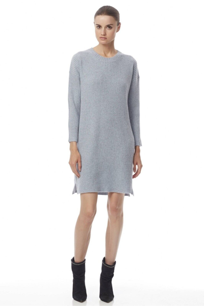 Pre-owned 360cashmere 360 Cashmere Keegan Cashmere Dress Charmbray Size Xs, S, M $391