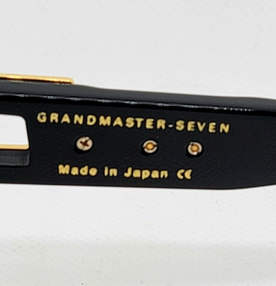 DITA Pre-owned Sunglasses Grandmaster Seven Dts 407-a-01 Black Gold Frame Blue Lens