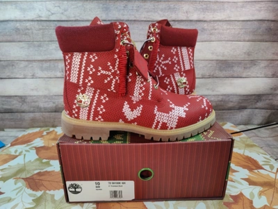 Ugly sweater best sale boots timberland