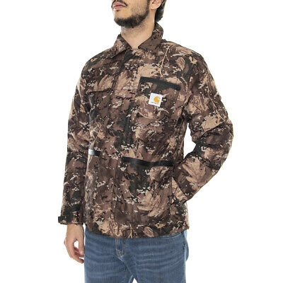 Pre-owned Carhartt Wip Gore Tex Michigan Coat Camo Combi | ModeSens