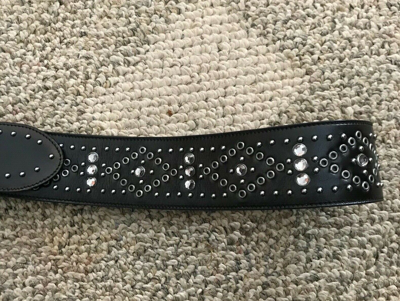 Pre-owned Prada Womens Cinture Ebano (ebony) Leather Belt Size 30/75