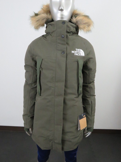 Pre-owned The North Face Womens  Outer Boroughs 550-down Warm Parka Jacket - Green In New Taupe Green