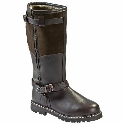 Pre-owned Pilot's Boots Men's Winter Boots Winter Shoes Boots Lined Braun In Dark 7739-46 | ModeSens