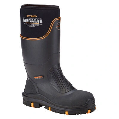 Pre-owned Dryshod Unisex Megatar Extreme-protection Steel-toe Work Boot, Sizes (meg-mh-bk) In Orange