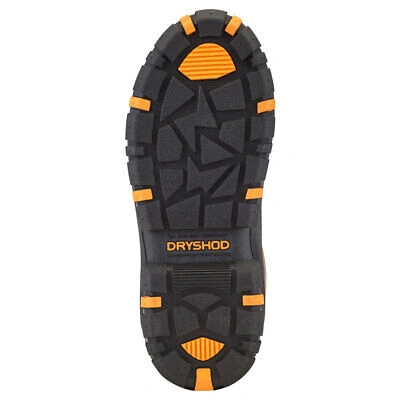 Pre-owned Dryshod Unisex Megatar Extreme-protection Steel-toe Work Boot, Sizes (meg-mh-bk) In Orange