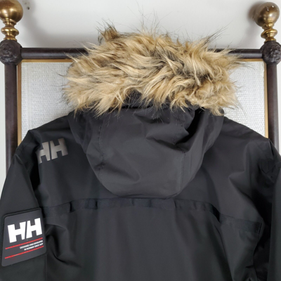 Pre-owned Helly Hansen $300  Size 2xl Mens Primaloft Black Hooded Waterproof Jacket