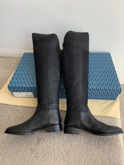 Pre-owned Tory Burch Tory Buch Black Simone Over The Knee 35mm Boot Choose Your Size
