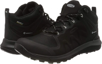 Pre-owned Keen Women's Explore Mid Wp Hiking Boot, Black/star White, 10