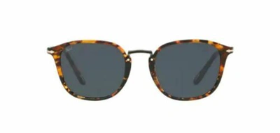 Pre-owned Persol 0po3186s 1081r5 Tortoise Brown/blue Sunglasses