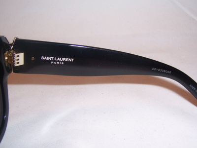 Pre-owned Saint Laurent Sunglasses Sl M95/f 001 Black/gray Authentic 95