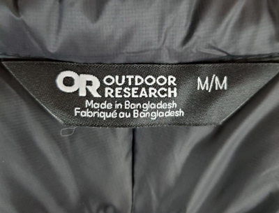 Pre-owned Outdoor Research 800 Down $279 Womens Size Medium Black Helium Jacket Coat