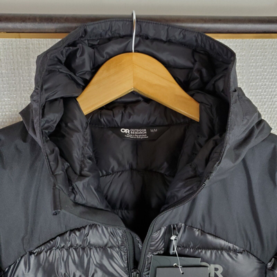 Pre-owned Outdoor Research 800 Down $279 Womens Size Medium Black Helium Jacket Coat