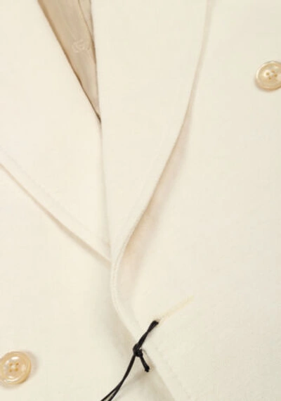 Pre-owned Gucci Off White Double Breasted Signature Sport Coat Size 52 It / 42r U.s. N...