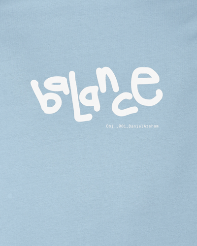 Shop Objects Iv Life Balance Print T-shirt In Blue