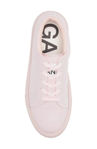 Shop Ganni Sporty Mix Monochrome Sneaker In Pale Lilac