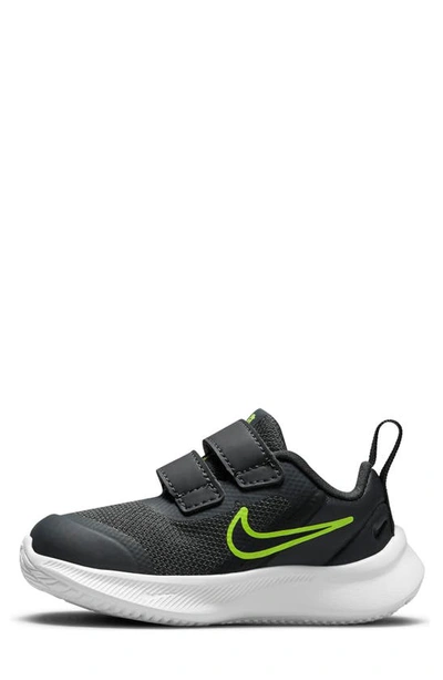 Shop Nike Star Runner 3 Sneaker In Dark Grey/ Black